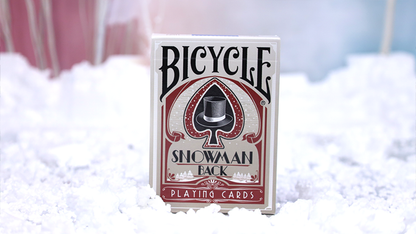 Bicycle Snowman (Red) Playing Cards