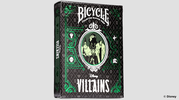 Bicycle Disney Villains (Green) by US Playing Card Co.