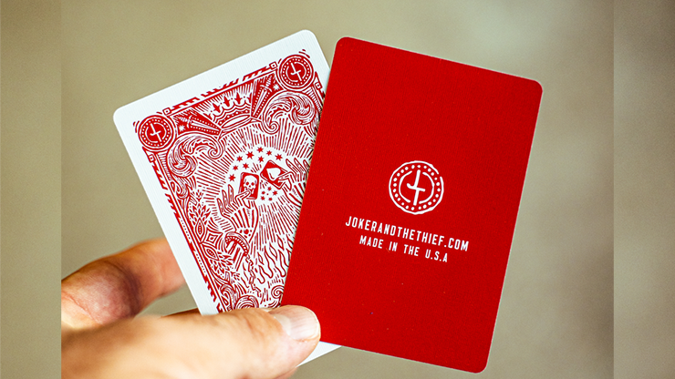 Blood Red Edition Playing Cards by Joker and the Thief