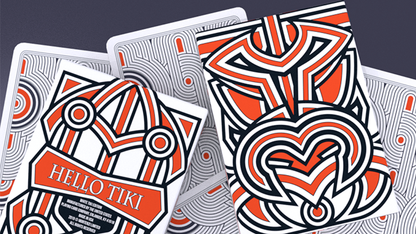 Hello Tiki (White) Playing Cards