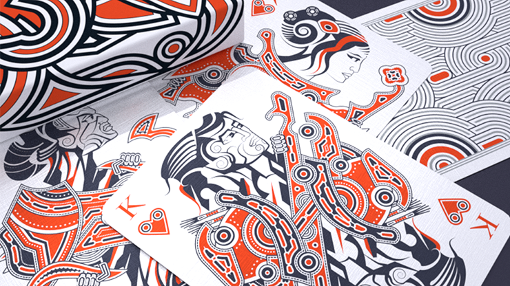 Hello Tiki (White) Playing Cards