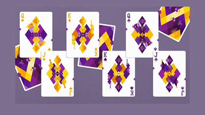 Diamon Playing Cards N° 14 Purple Star Playing Cards by Dutch Card House Company