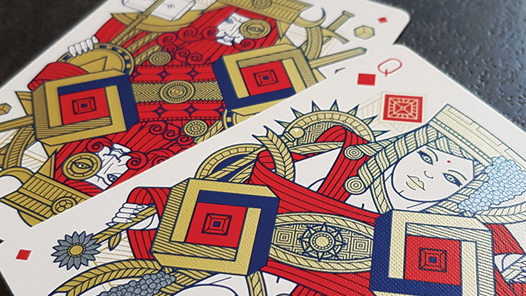 Pantheon Azure Playing Cards by Giovanni Meroni