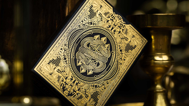 Devil's in the Details Glamourous Gold Playing Cards by Riffle Shuffle