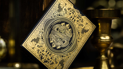 Devil's in the Details Glamourous Gold Playing Cards by Riffle Shuffle