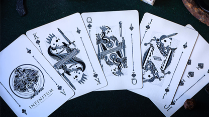 INFINITUM (Ghost White) Playing Cards