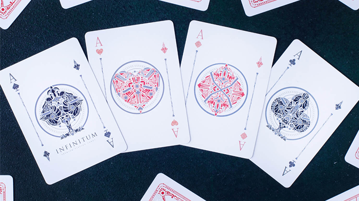 INFINITUM (Ghost White) Playing Cards