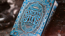 Sacred Fire (Sapphire Blaze) Playing Cards by Riffle Shuffle