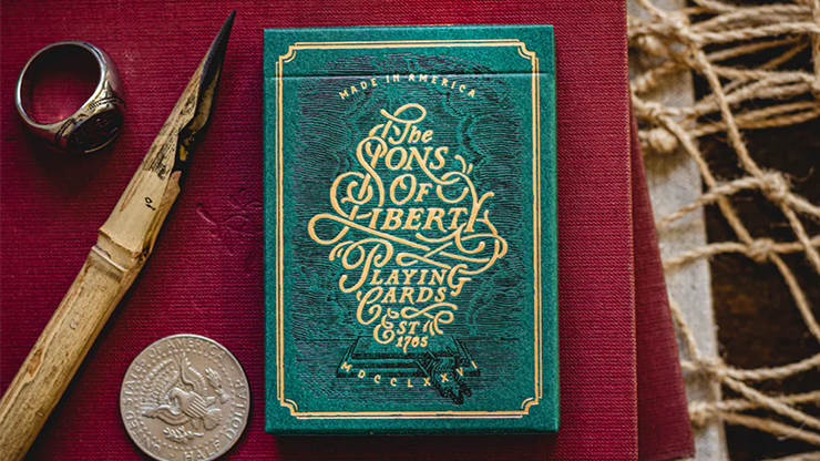 Sons of Liberty (Green) Playing Cards